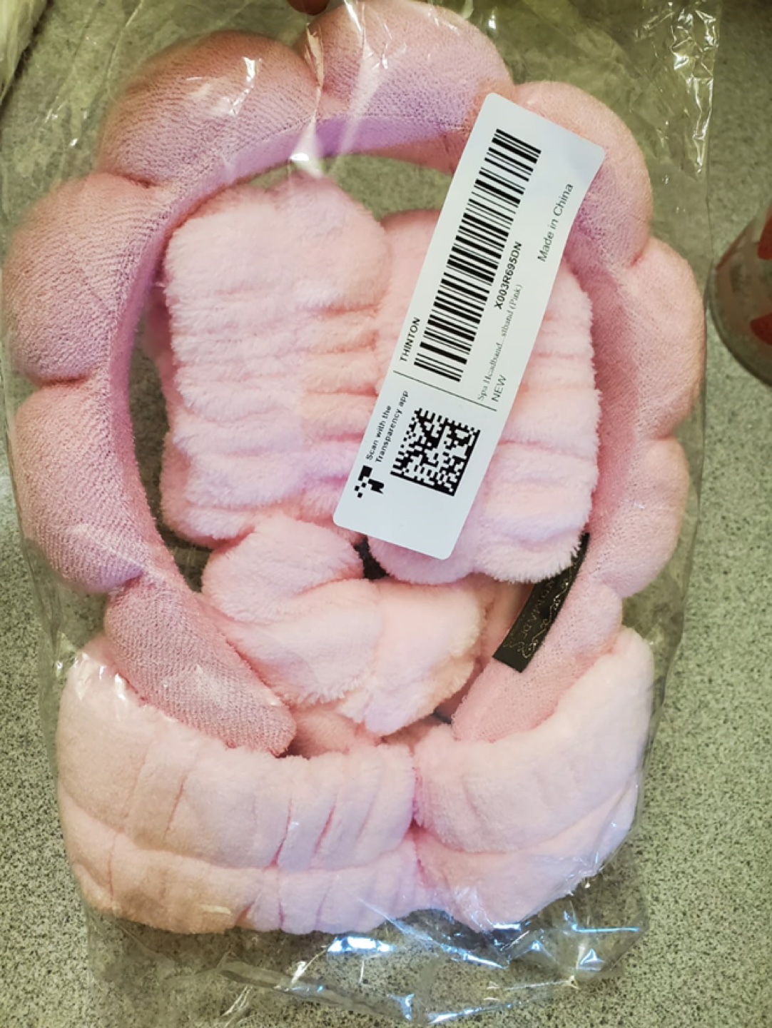 Pink Fluffy Headband