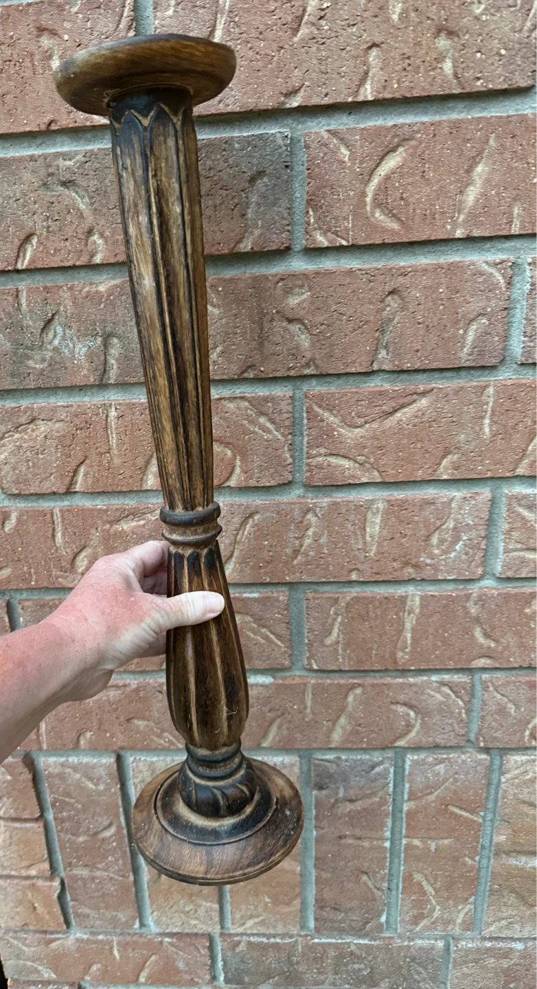 Wooden Candlestick Holder