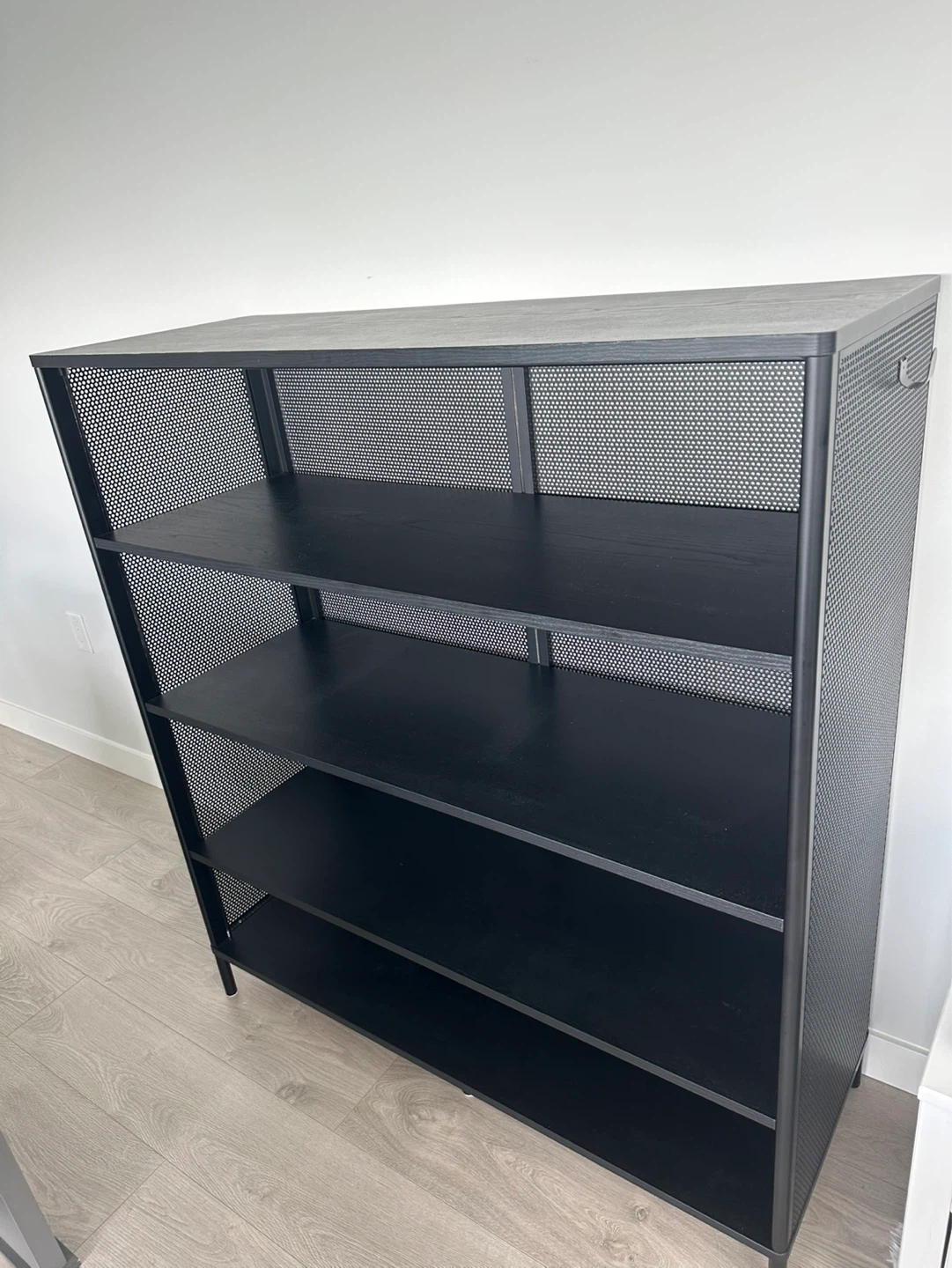 IKEA Black Metal Bookshelf/Display Unit