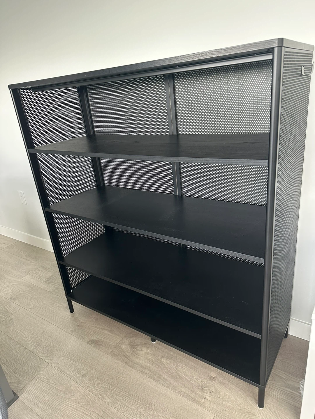 IKEA Black Metal Bookshelf/Display Unit - photo 2