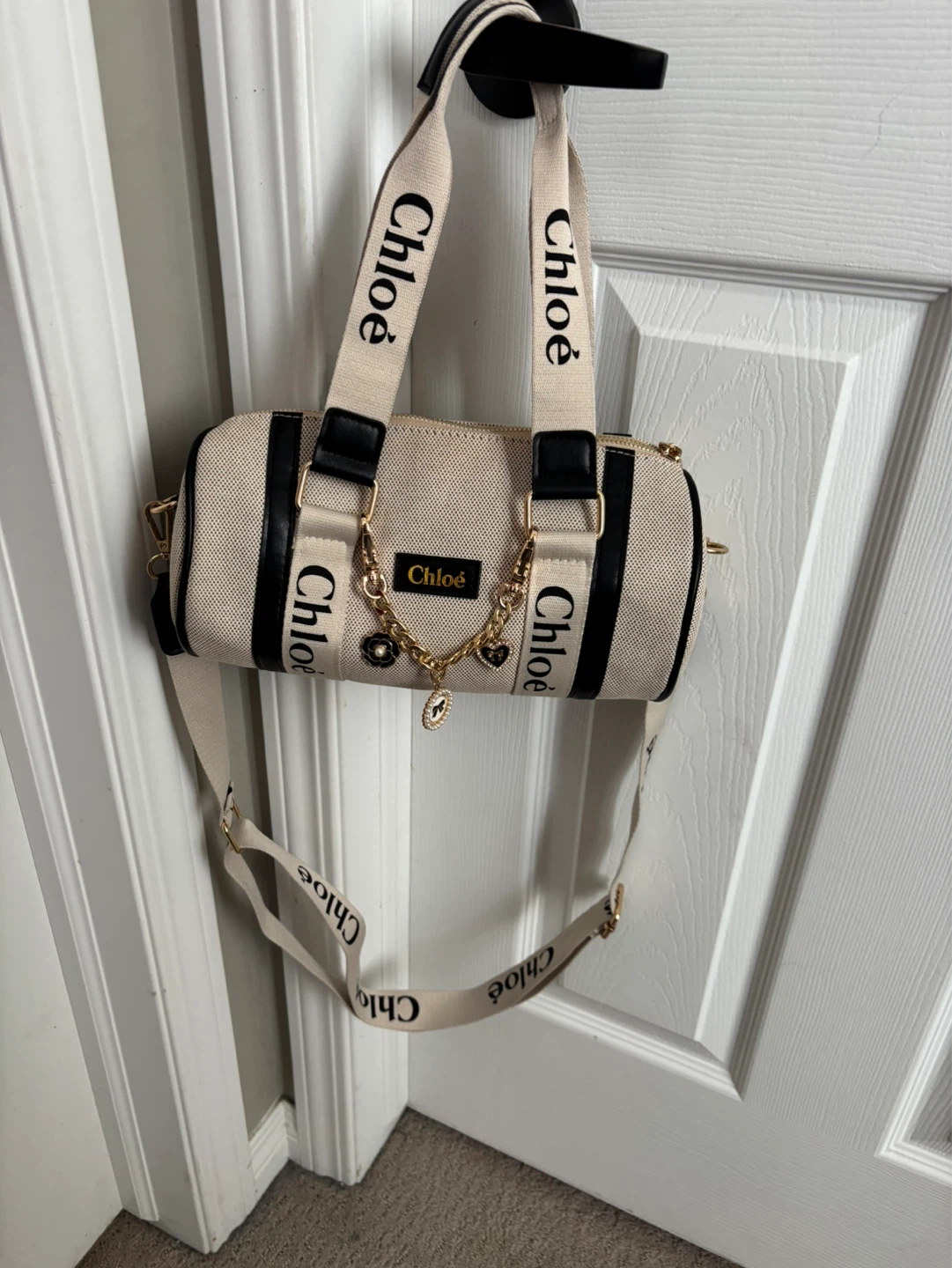 Chloé Canvas Barrel Bag
