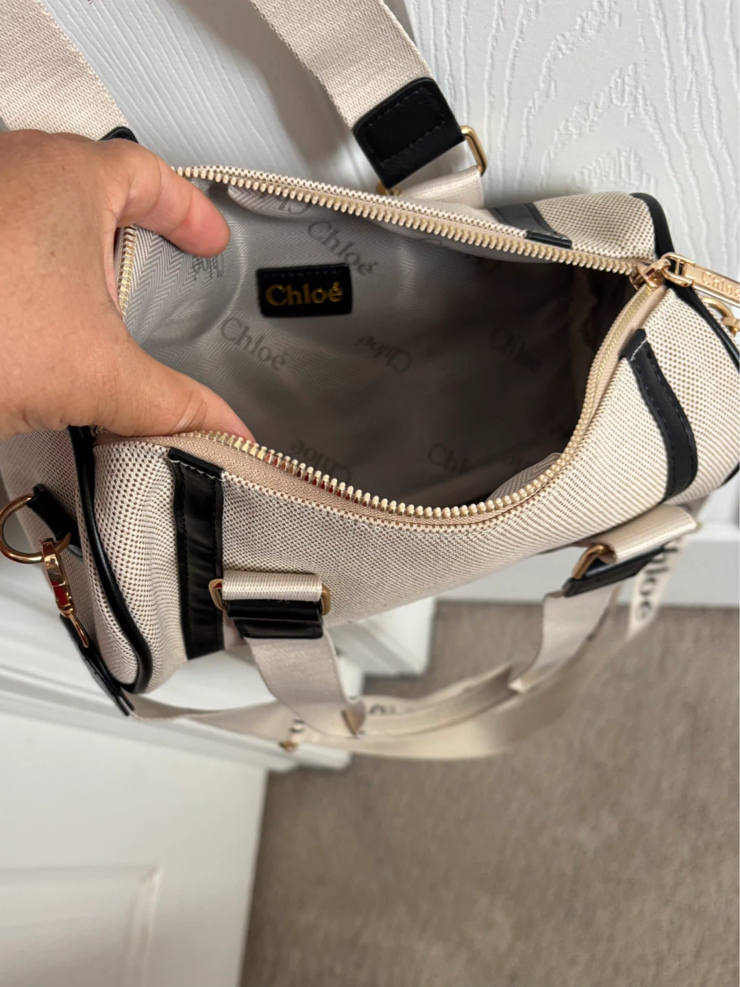 Chloé Canvas Barrel Bag - photo 2