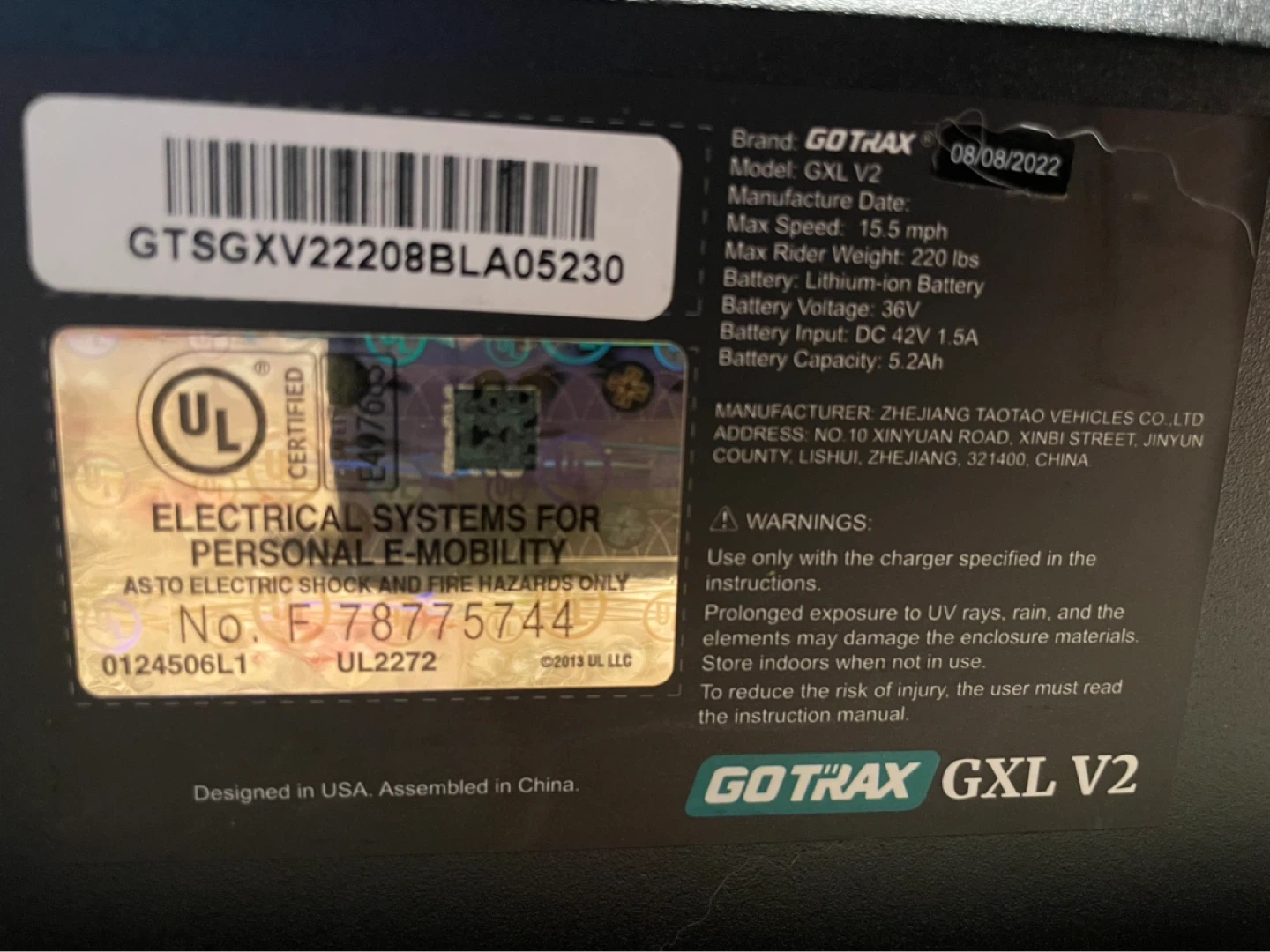 GOTRAX GXL V2 Electric Scooter - photo 2