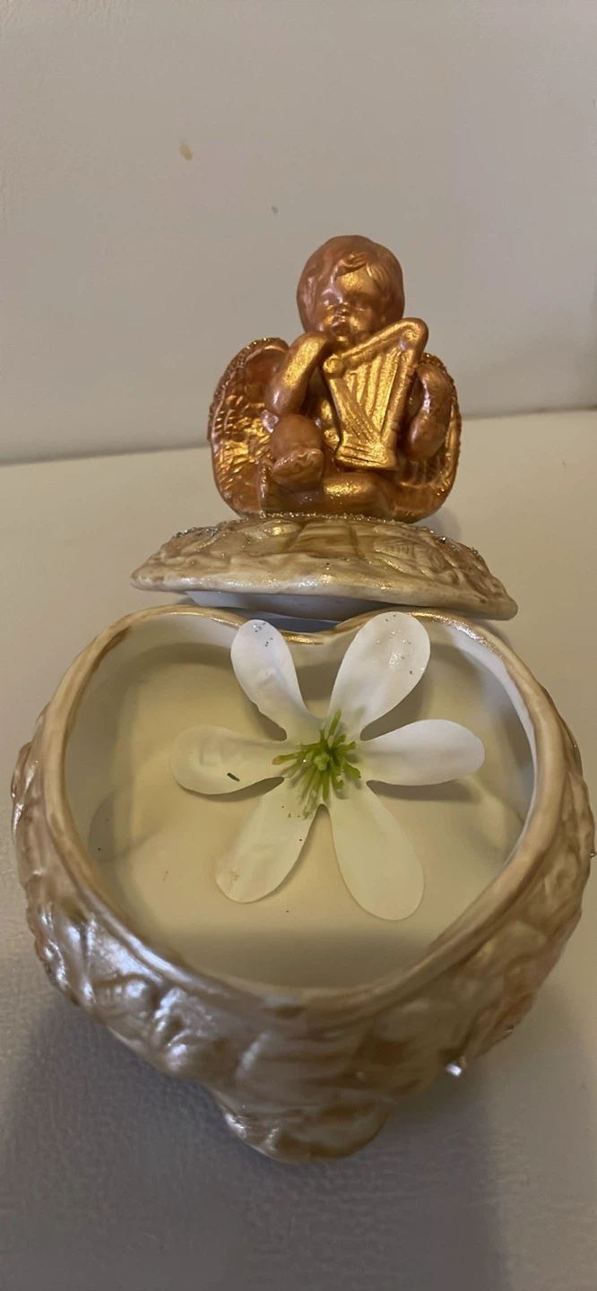 Cherub Harp Trinket Box - photo 2