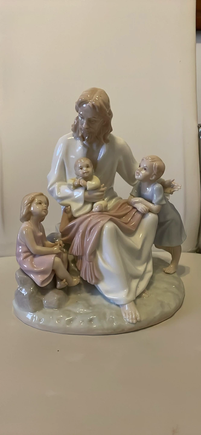 The Valencia Collection Porcelain Figurine - Jesus and Children