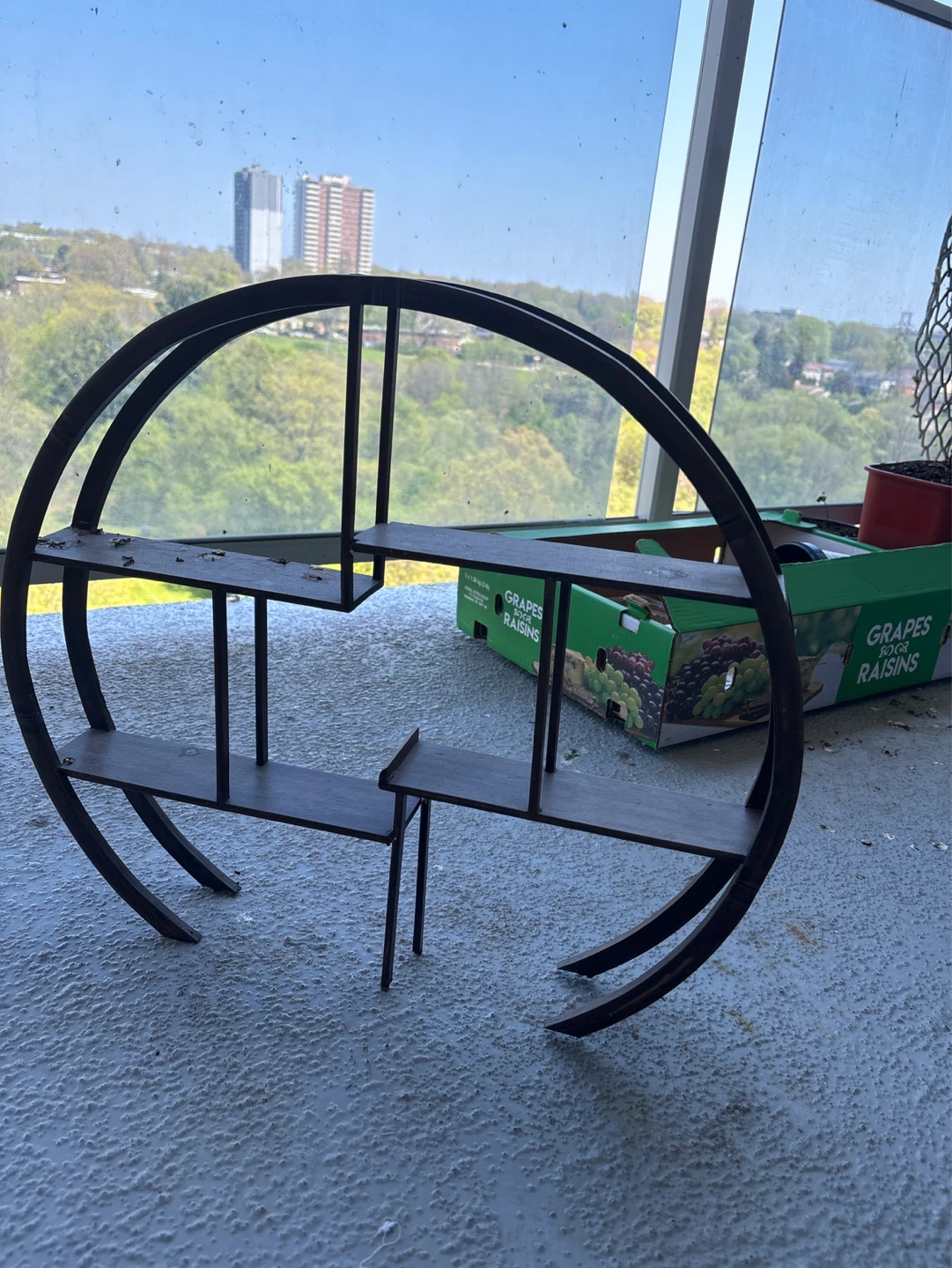 Circular Metal Display Shelf