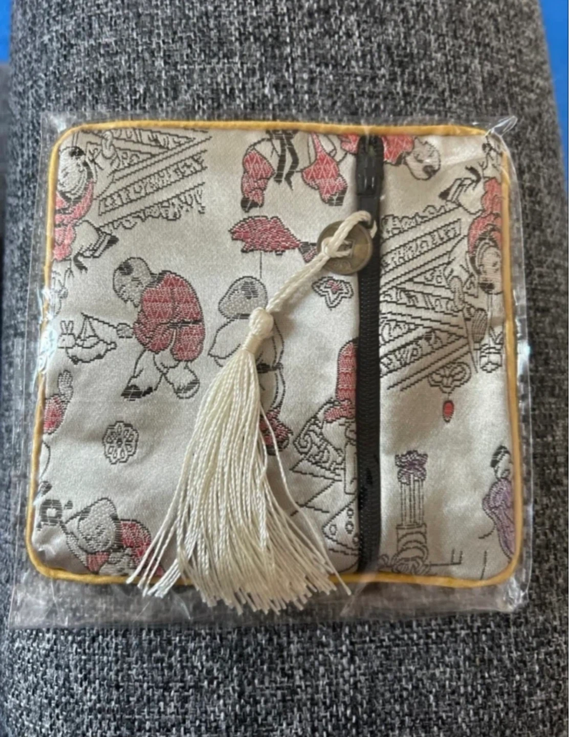 Satin Coin Purse with Tassel - photo 2
