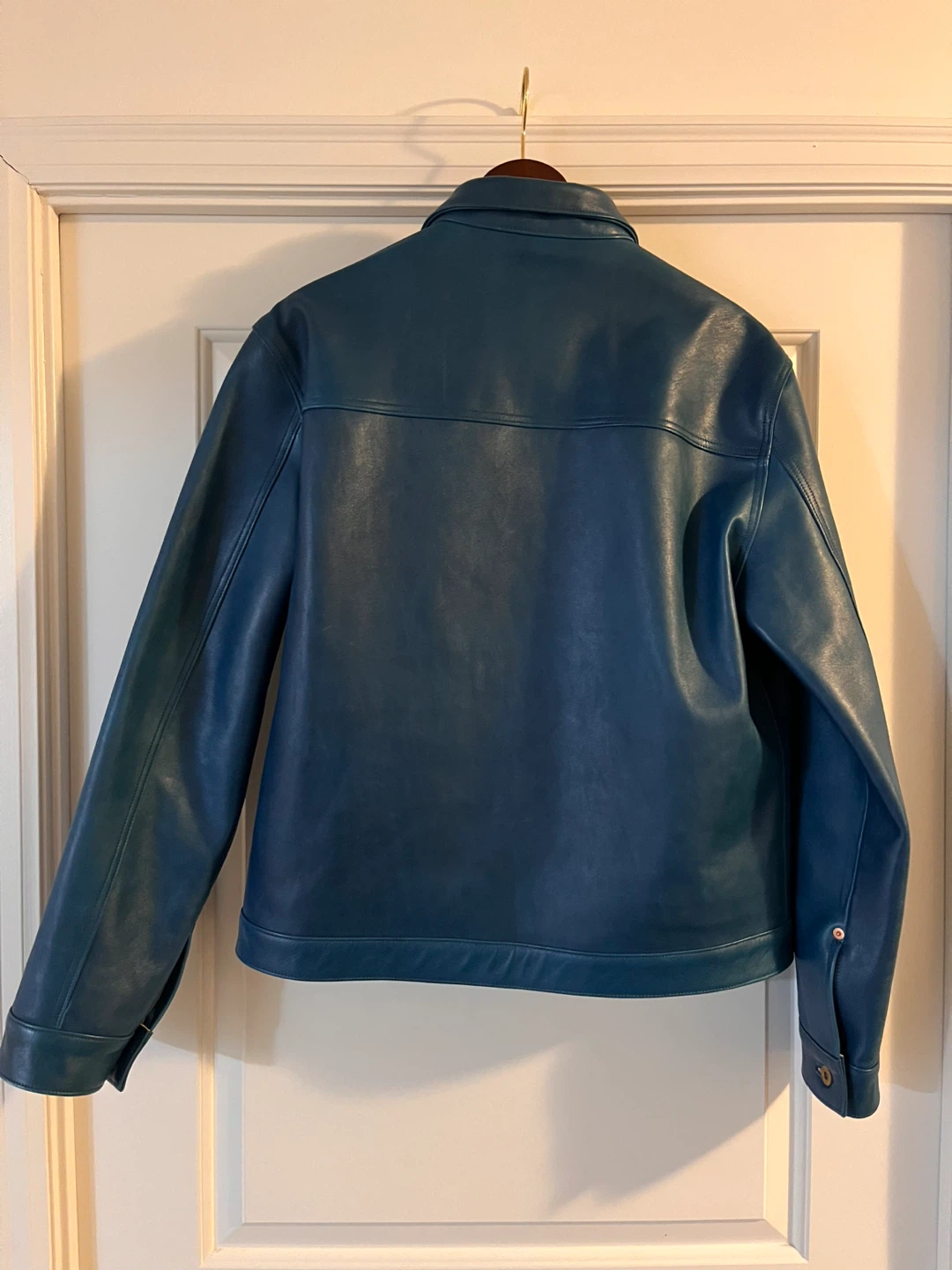 Double Helix Indigo Dyeing Horsehide Jacket - photo 2