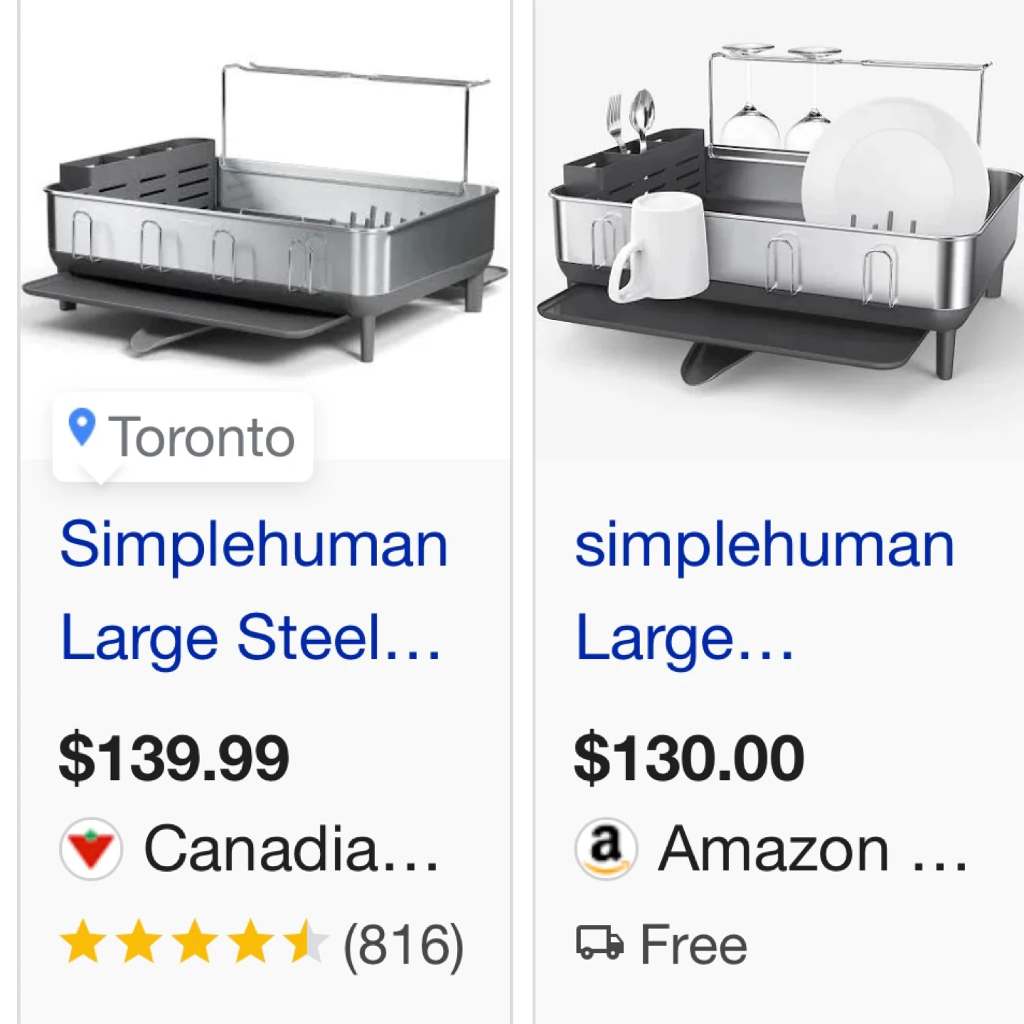 Simplehuman Large Steel Dish Rack - photo 2