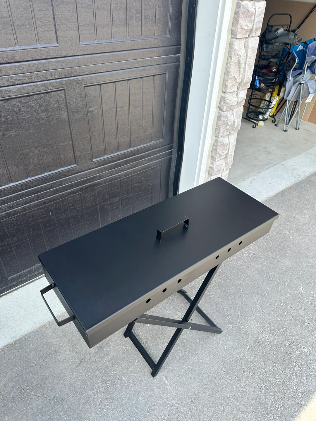 Heavy-Duty 30x80 Charcoal BBQ Grill - Folds & Cooks Like a Beast - photo 3
