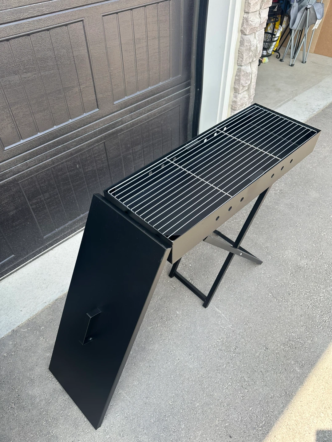 Heavy-Duty 30x80 Charcoal BBQ Grill - Folds & Cooks Like a Beast - photo 2