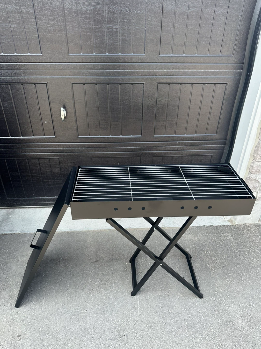 Heavy-Duty 30x80 Charcoal BBQ Grill - Folds & Cooks Like a Beast