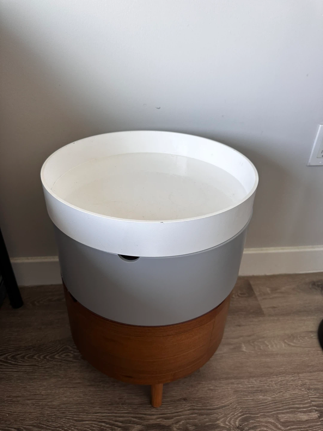 Round Side Table with Storage