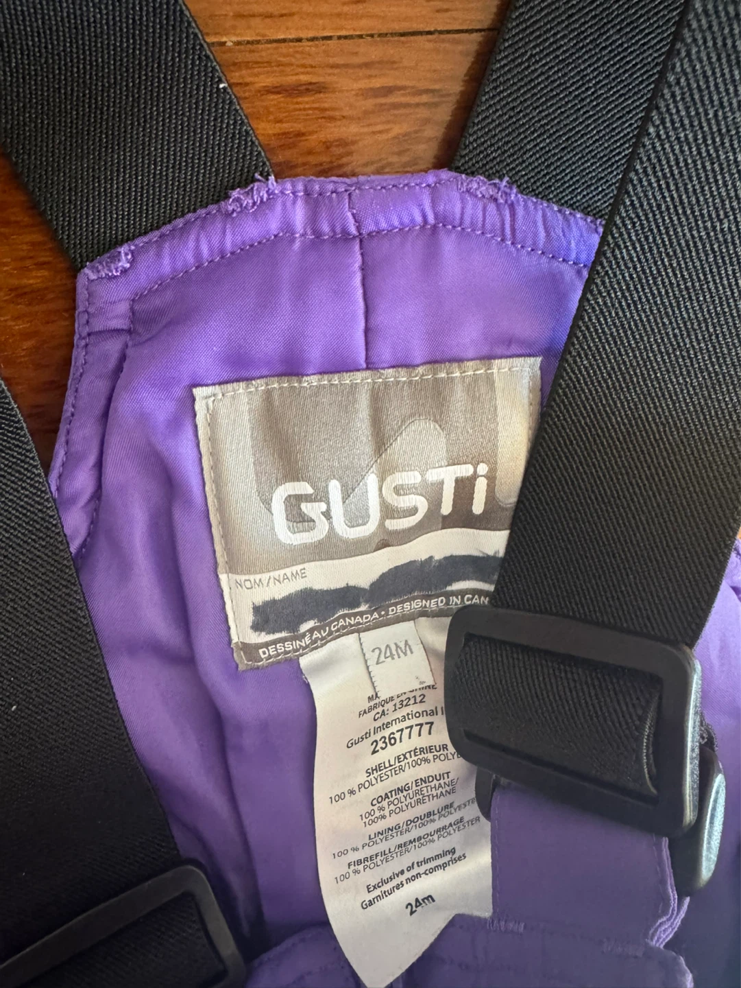 Gusti Kids Snowsuit Set - Purple, 24 Months - photo 4
