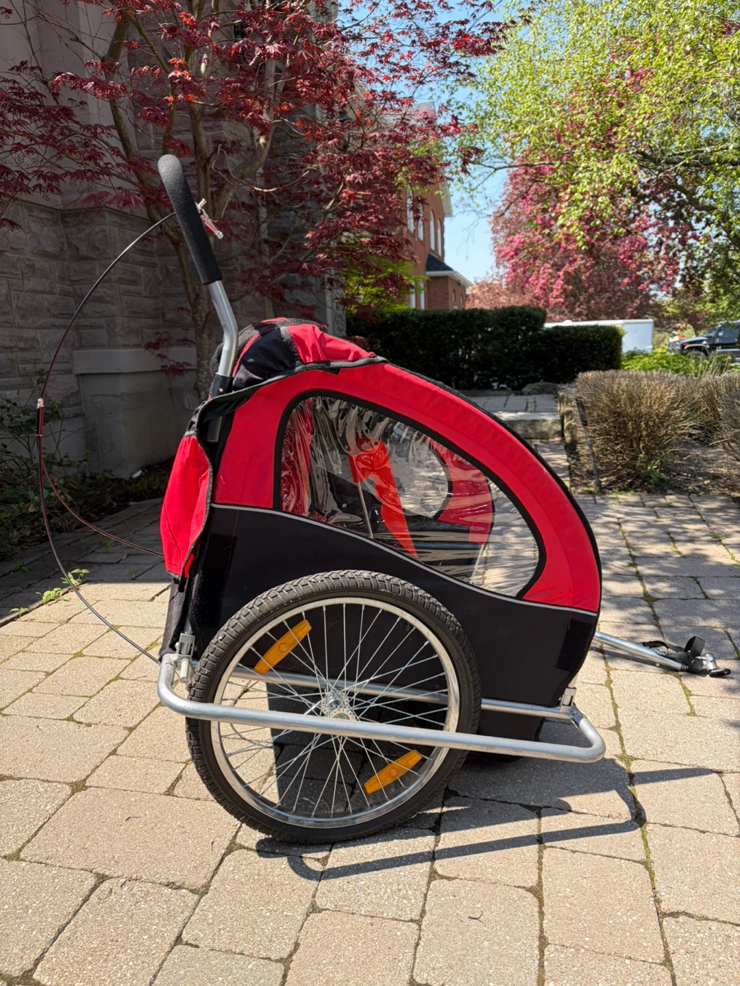Red and Black Bicycle Trailer - photo 2