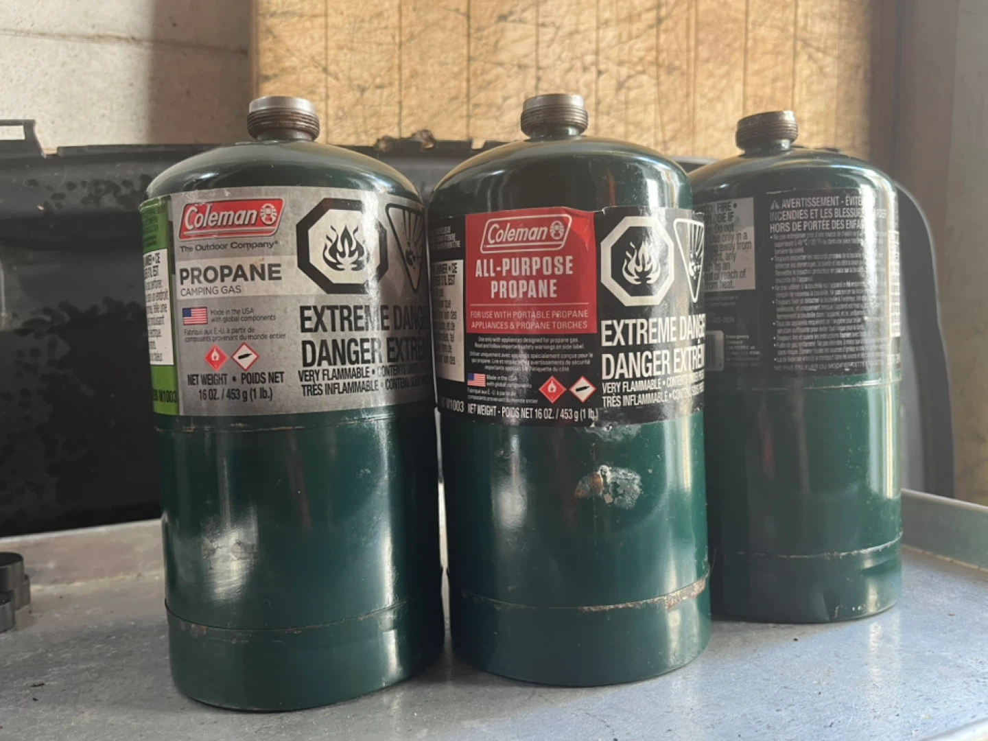 Propane cylinder 1 lbs