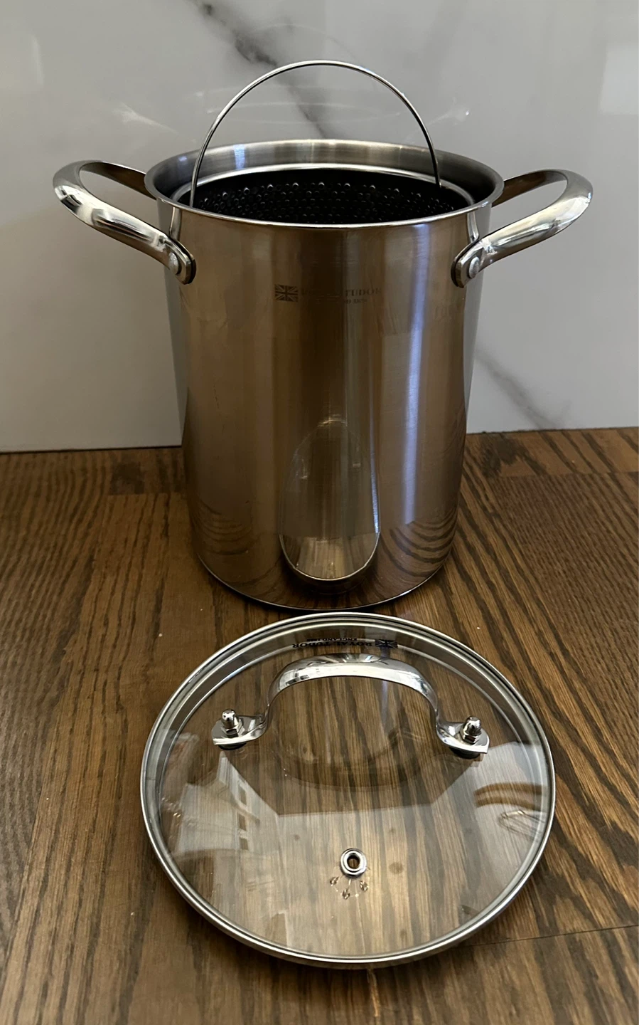Royal Tudor Stainless Steel Stock Pot with Steamer Basket - photo 3