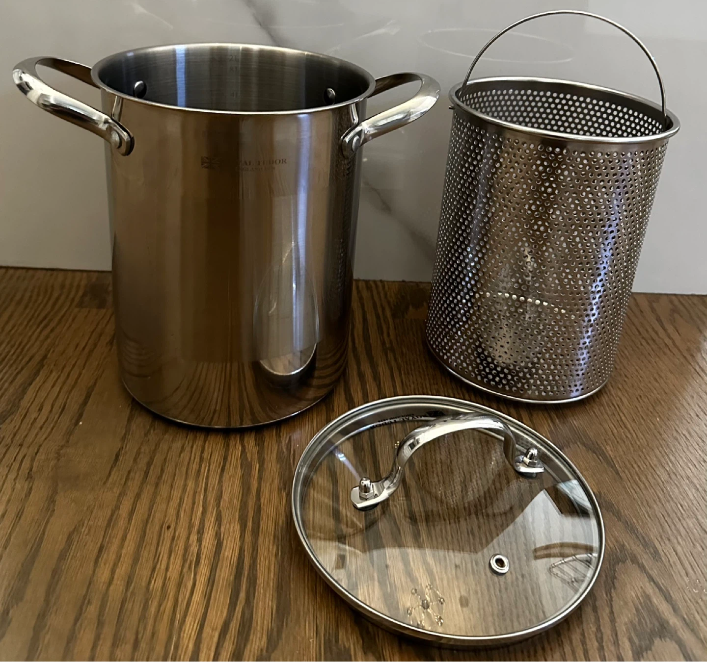 Royal Tudor Stainless Steel Stock Pot with Steamer Basket - photo 4