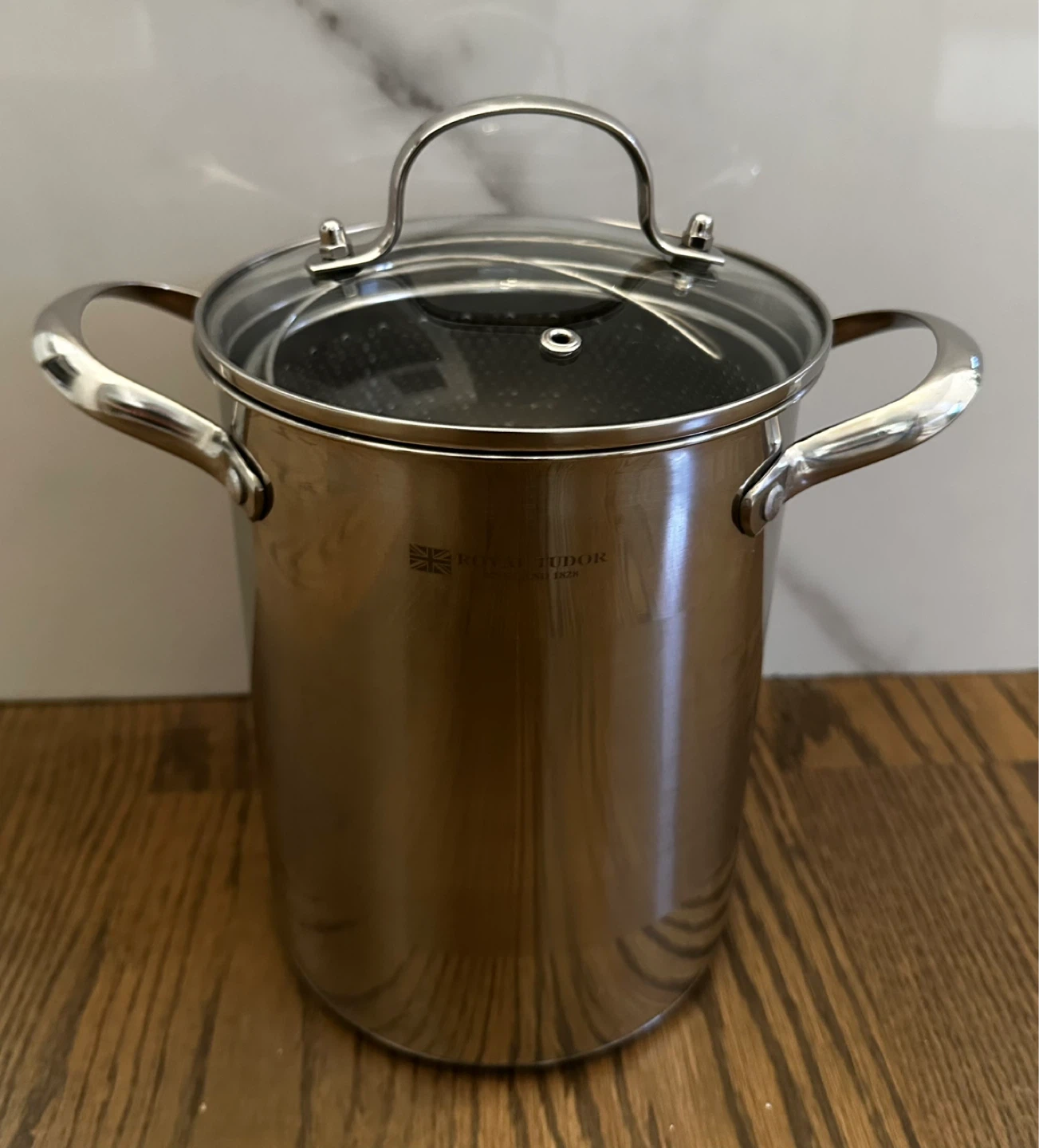 Royal Tudor Stainless Steel Stock Pot with Steamer Basket - photo 2