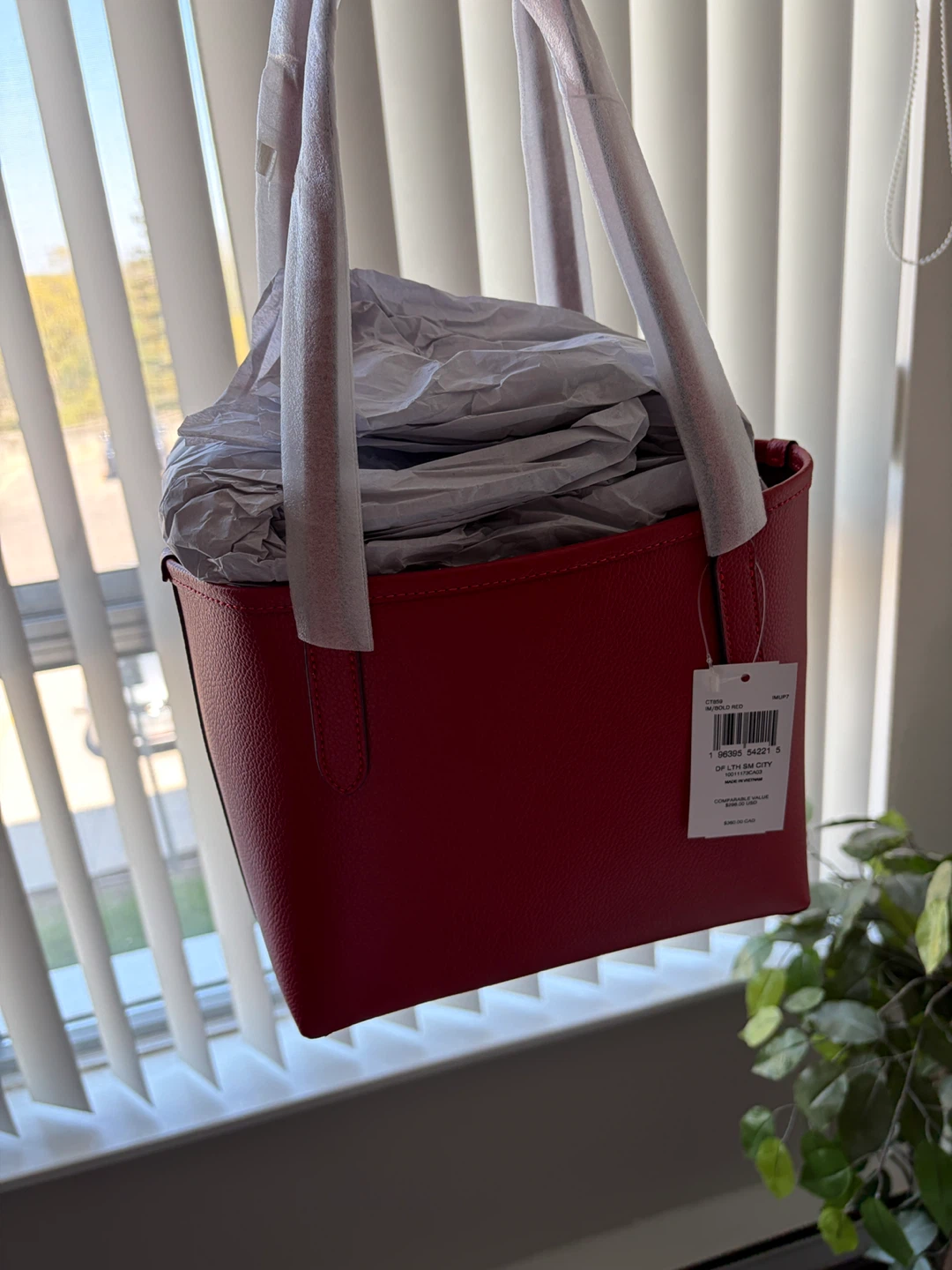 Coach Red Leather Mollie Tote Bag - photo 2