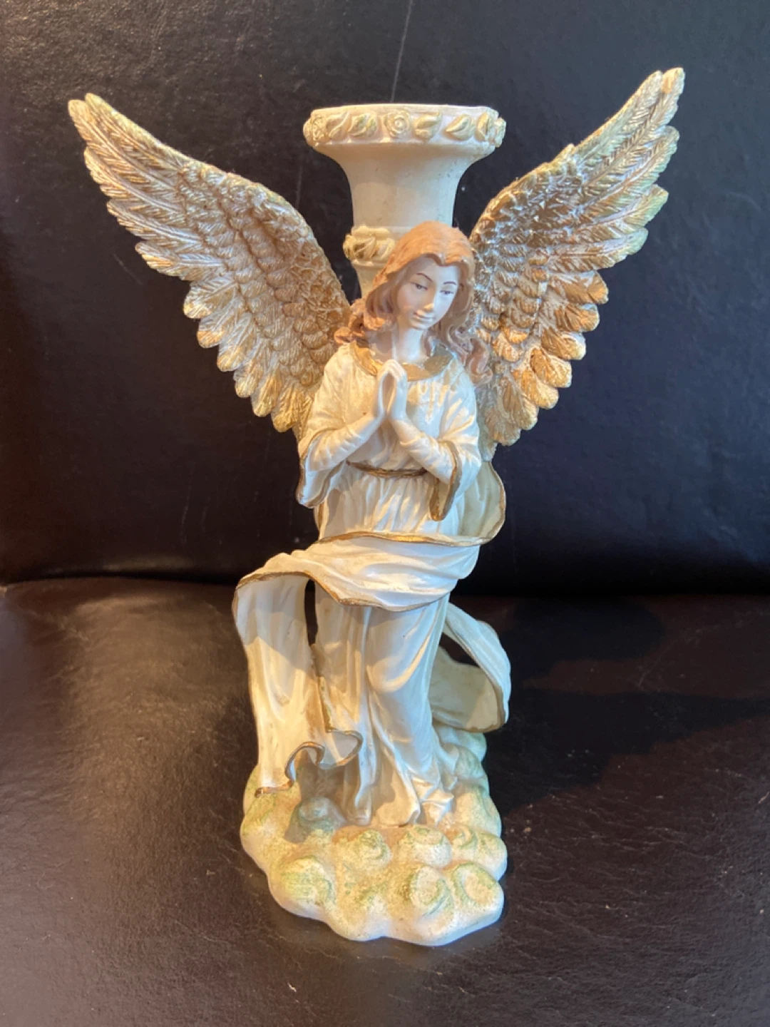 VINTAGE Bowring Cherubs Angelic Song Candlestick Holder