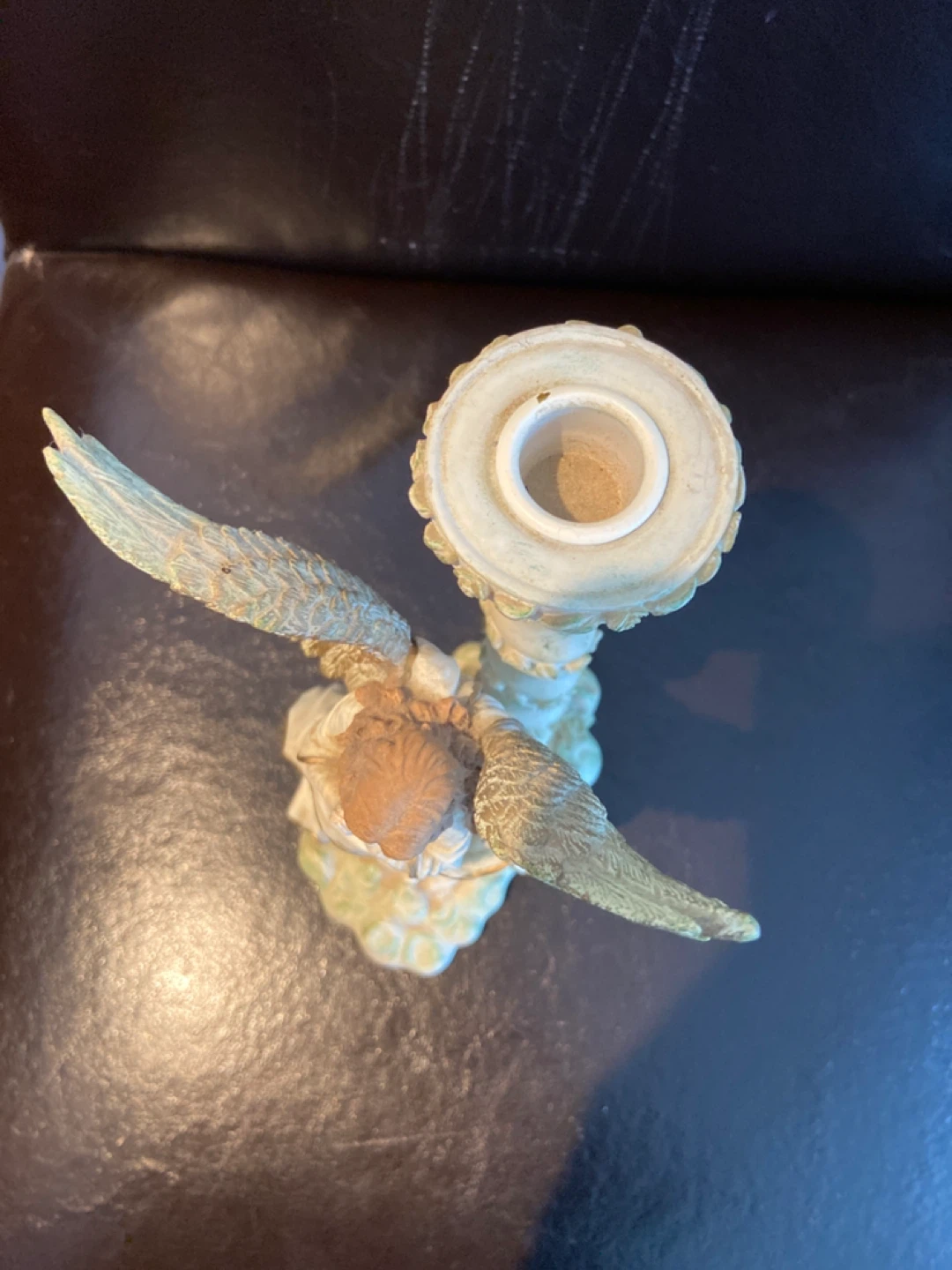 VINTAGE Bowring Cherubs Angelic Song Candlestick Holder - photo 3