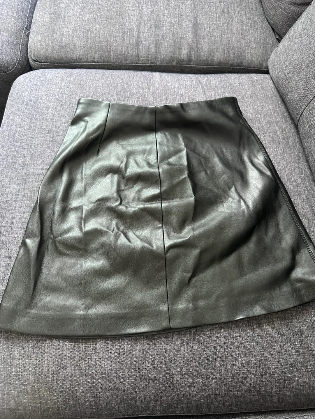 Dynamite Black Faux Leather Mini Skirt Size XXS - photo 2