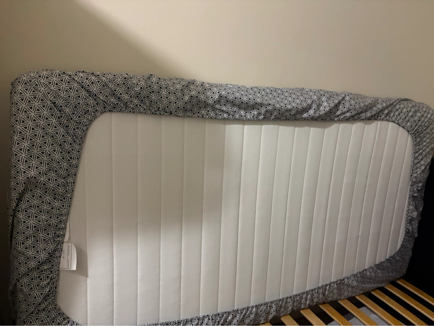 Black Bed Frame with Headboard and mattress - photo 3