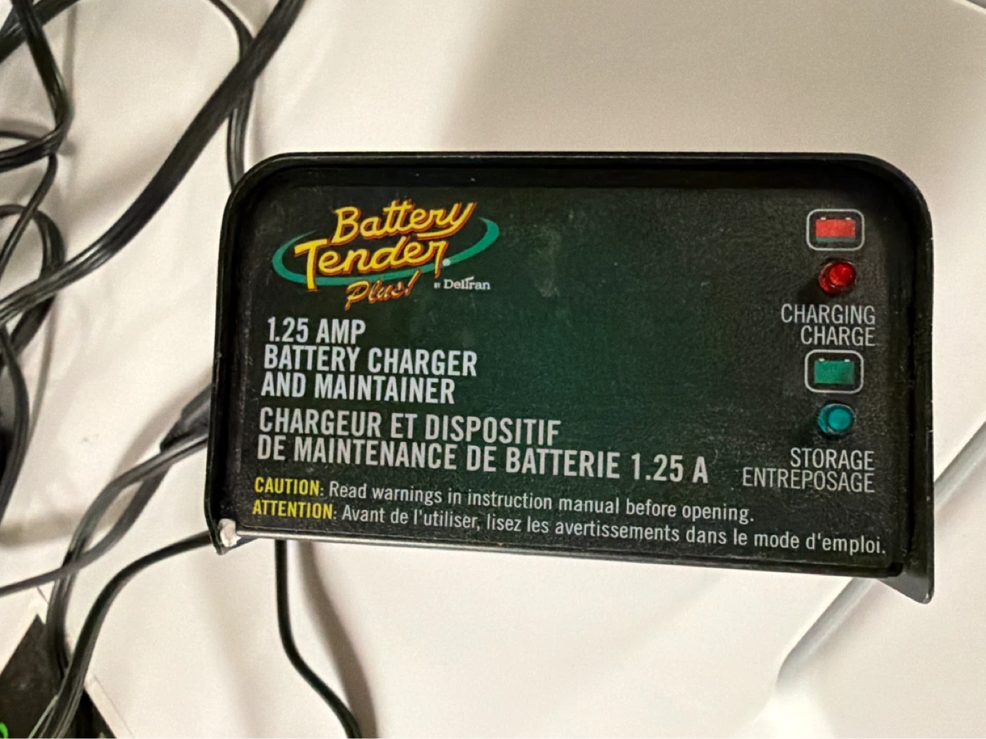 Battery Tender Plus 1.25 Amp Battery Charger and Maintainer