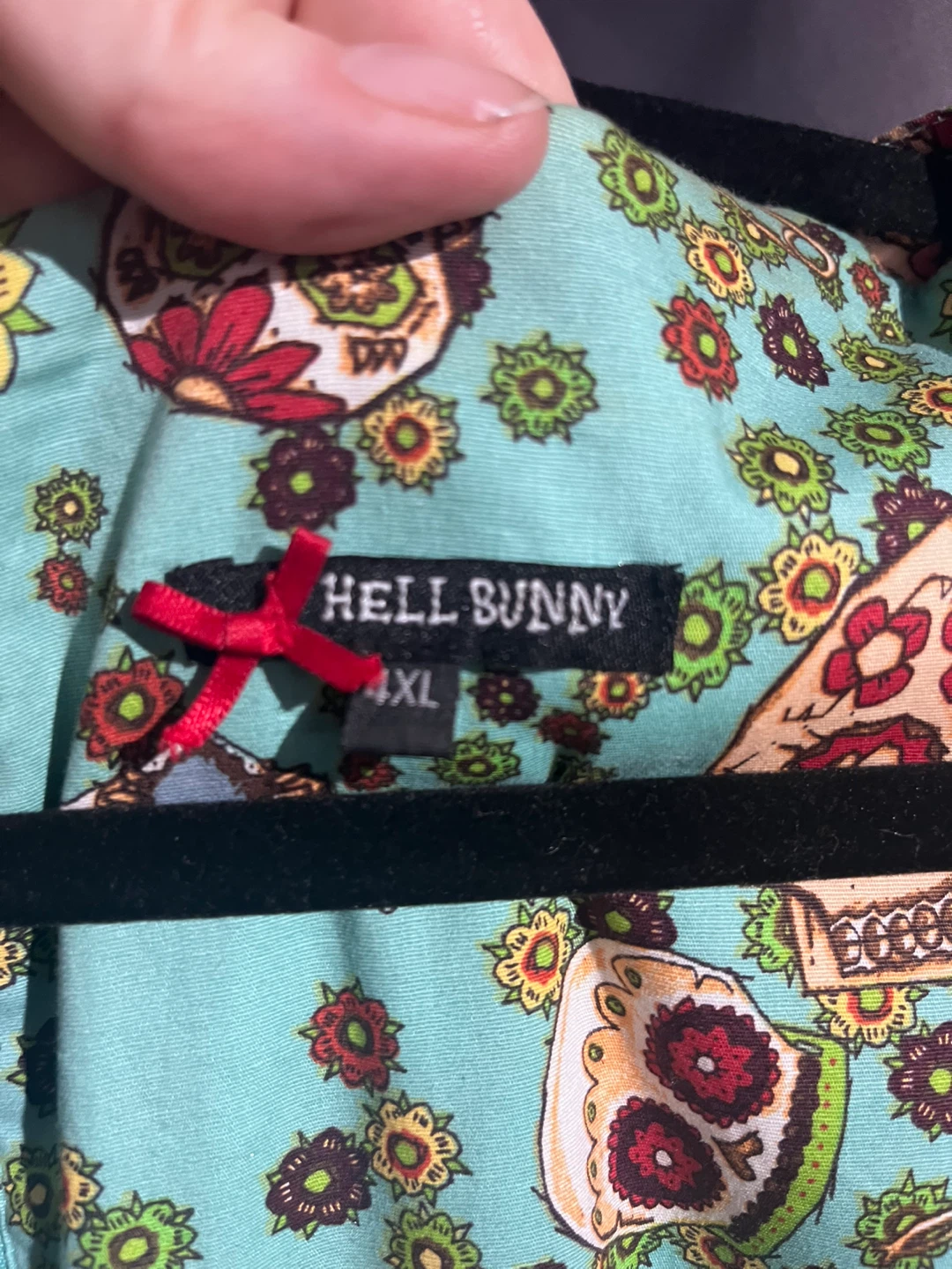 Hell Bunny Day of the Dead Skulls Dress 4XL - photo 5
