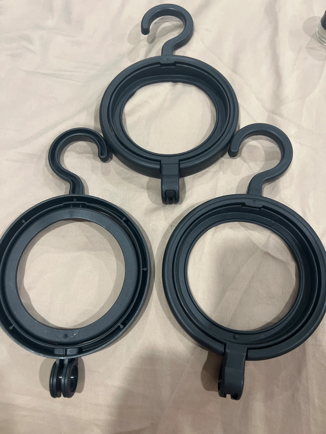 Black Scarf/wig Hangers - Set of 3