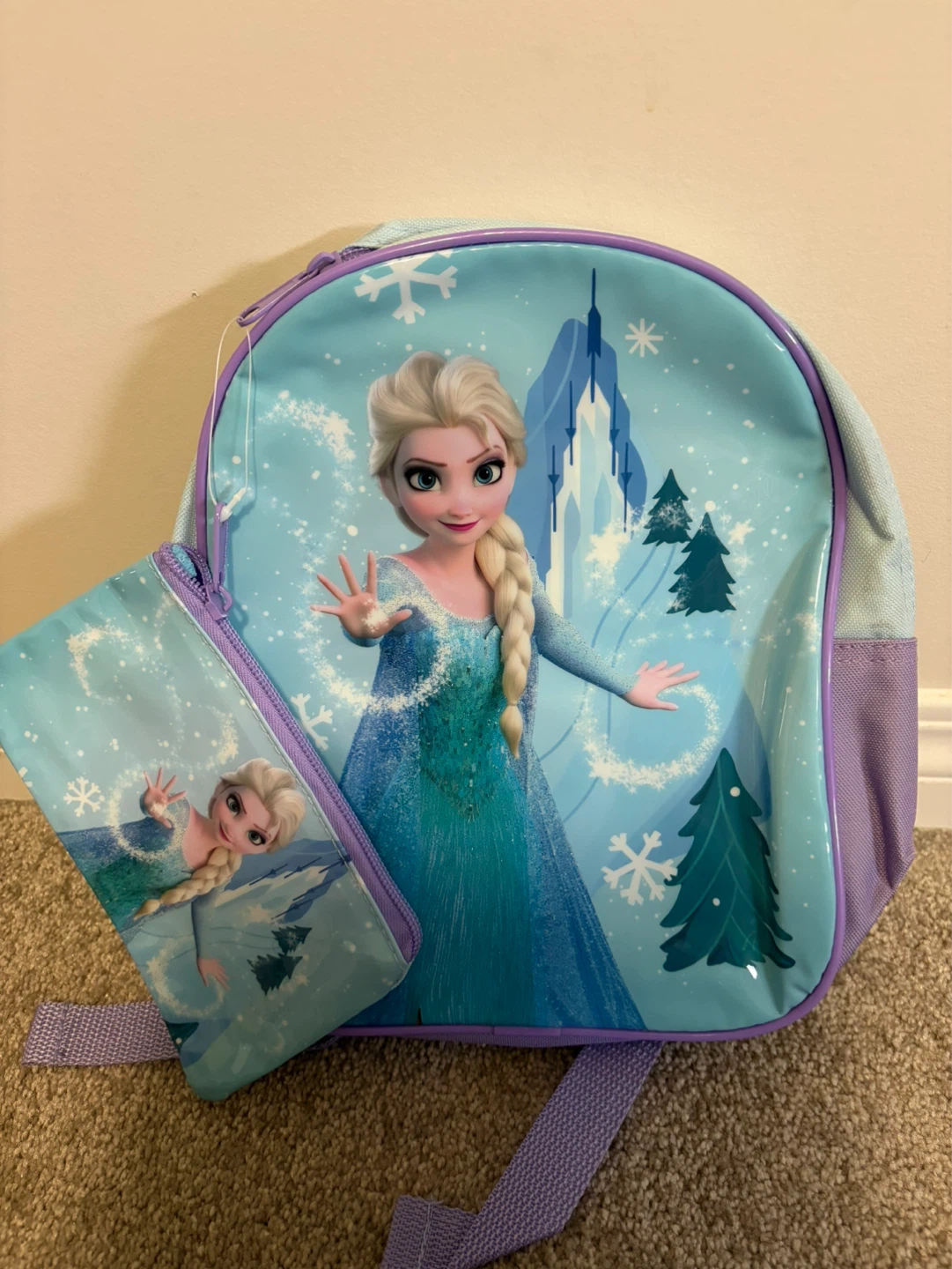 Pre schoolers Frozen elsa backpack and Pencil Case Set