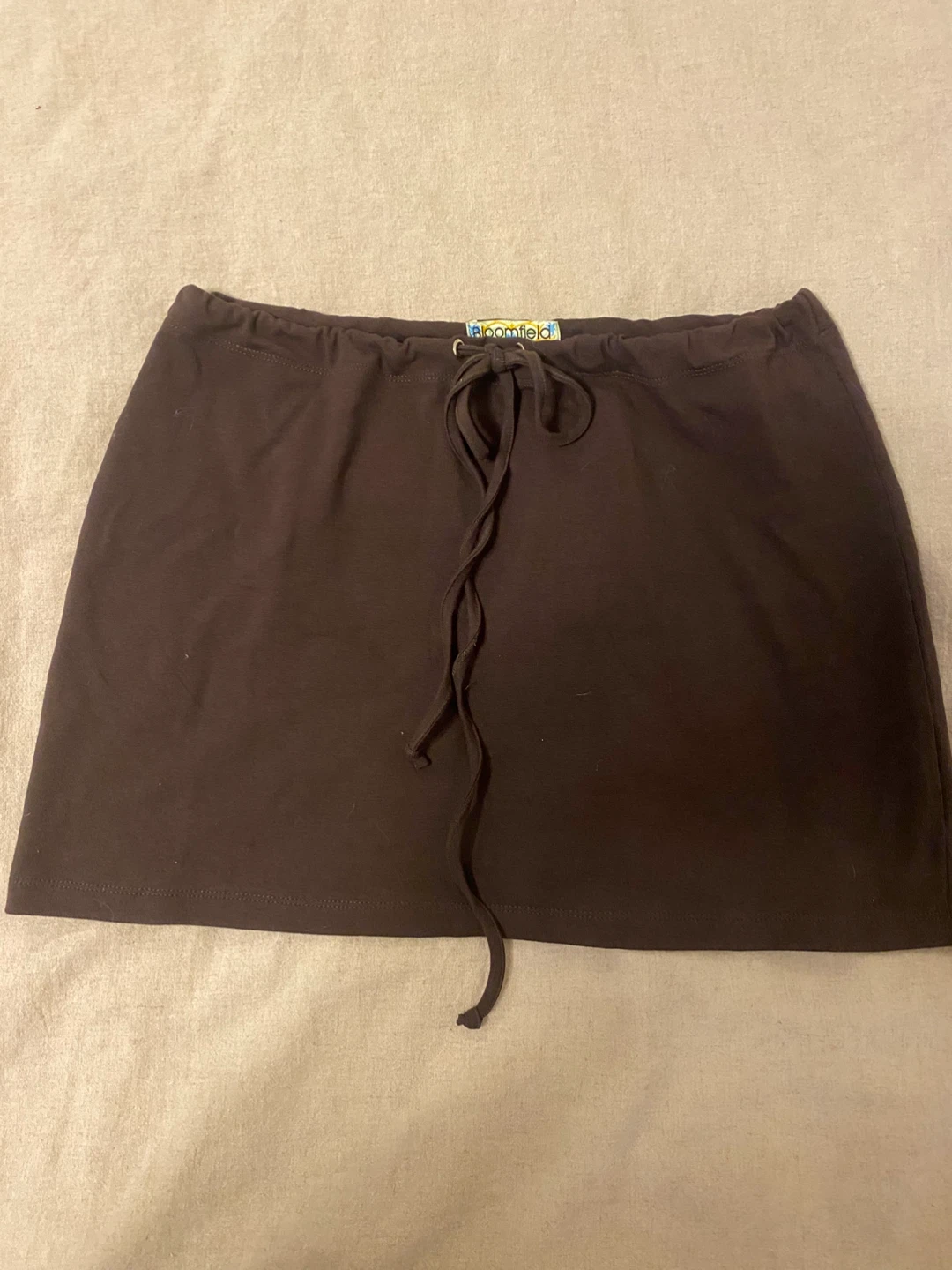 Bloomfield Brown Cotton Mini Skirt Size S