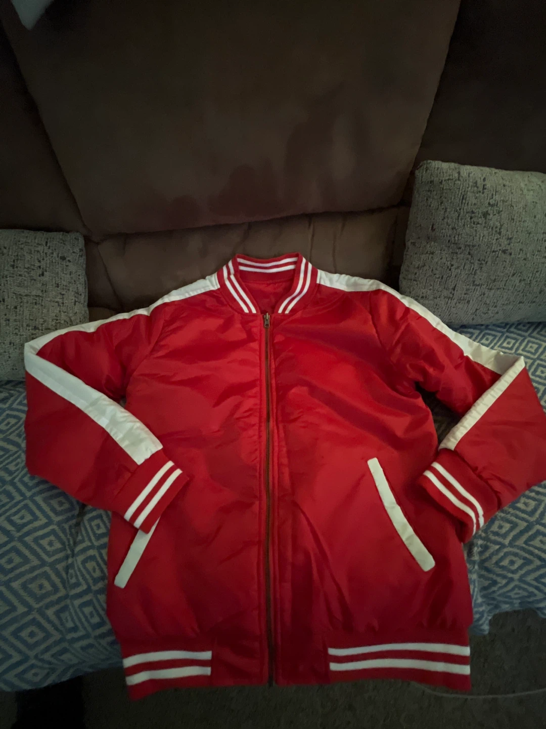 Red Flash Bomber Jacket