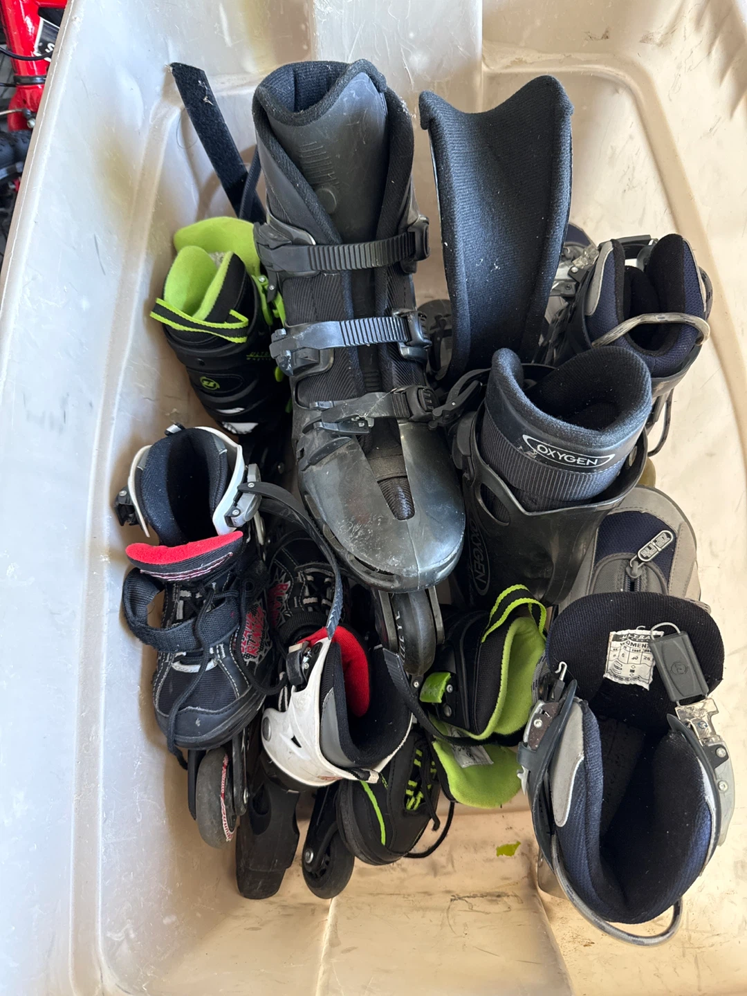 4 Pairs of Rollerblades Great Condition