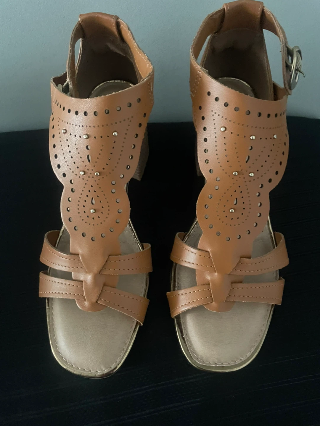 New Dakota Women's Brown Heeled Sandals Size 8