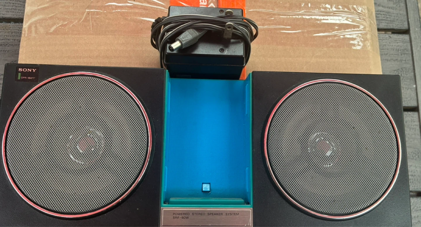 Sony SRF-80W Powered Stereo Speaker System