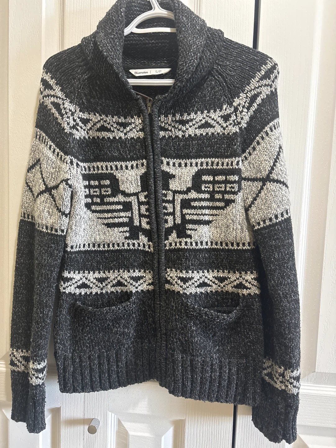 Bluenotes Fair Isle Zip-Up Sweater