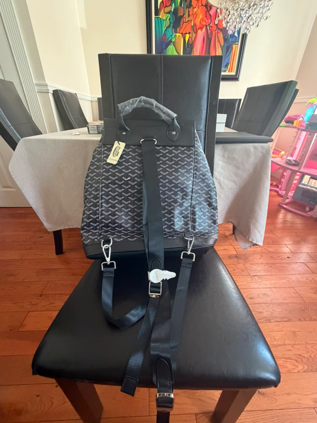 Goyard Backpack - Black and Gray(give me a good offer) - photo 2