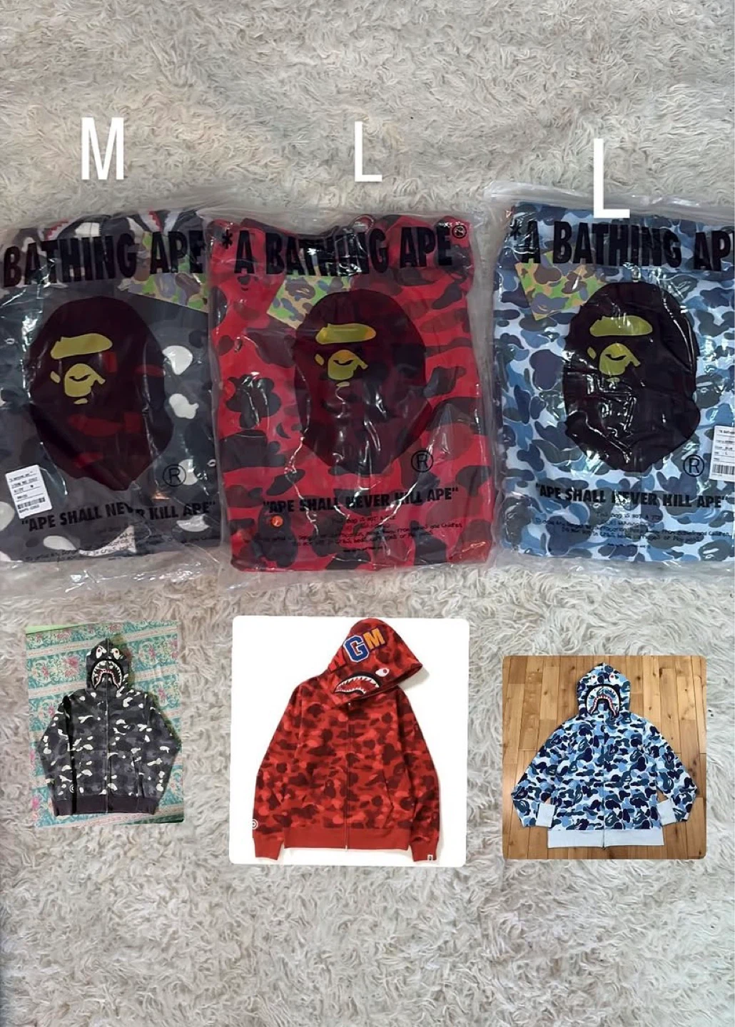 A Bathing Ape Camo Full Zip Hoodie