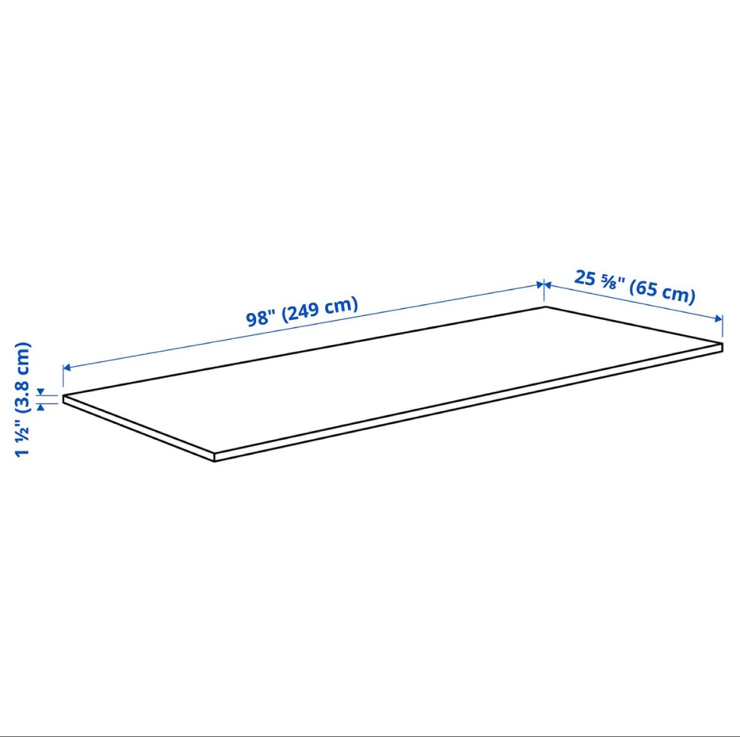 IKEA KARLBY Walnut Veneer Countertop / Desk Setup – 98” Like New - photo 3