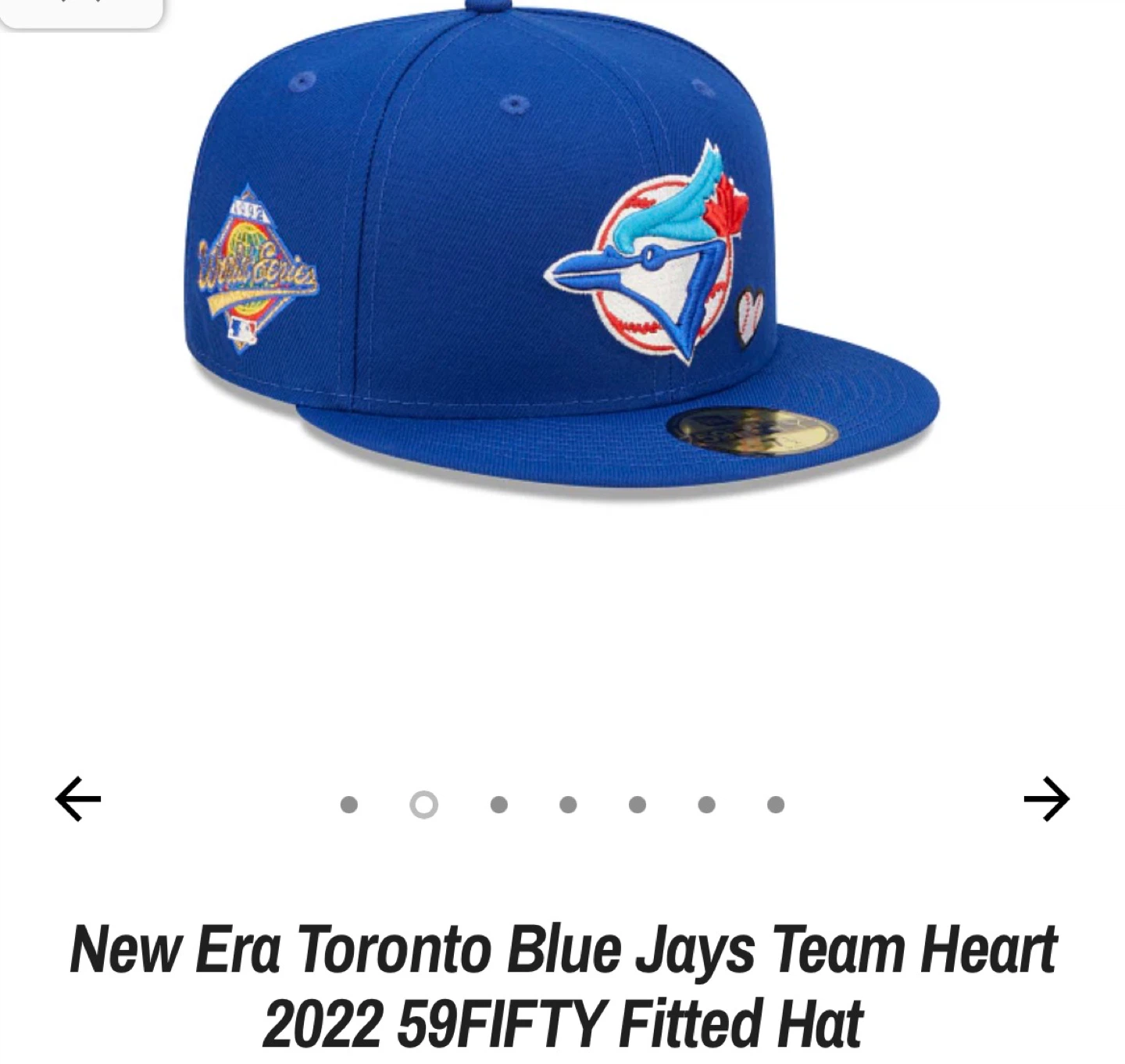 New Era Toronto Blue Jays Team Heart 2022 59FIFTY Fitted Hat