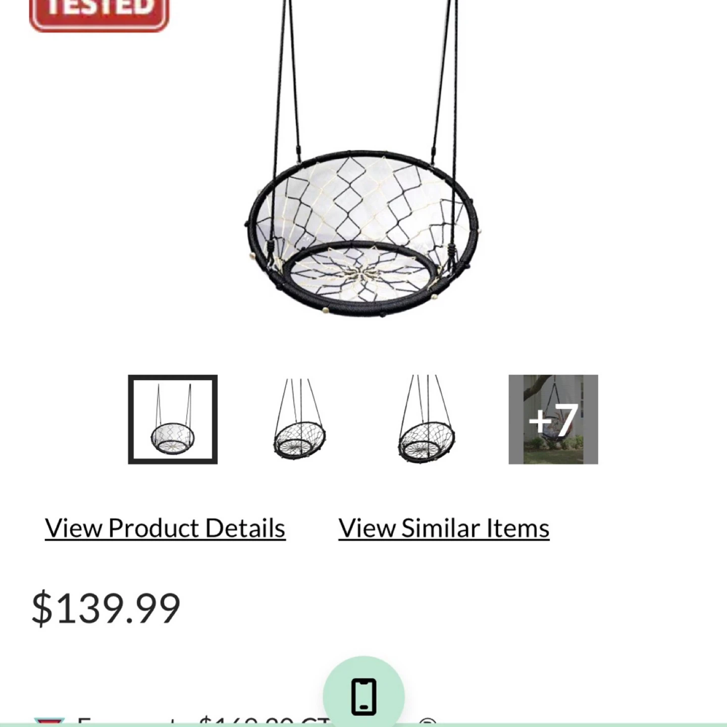 B4 Adventure Swing Chair - photo 3