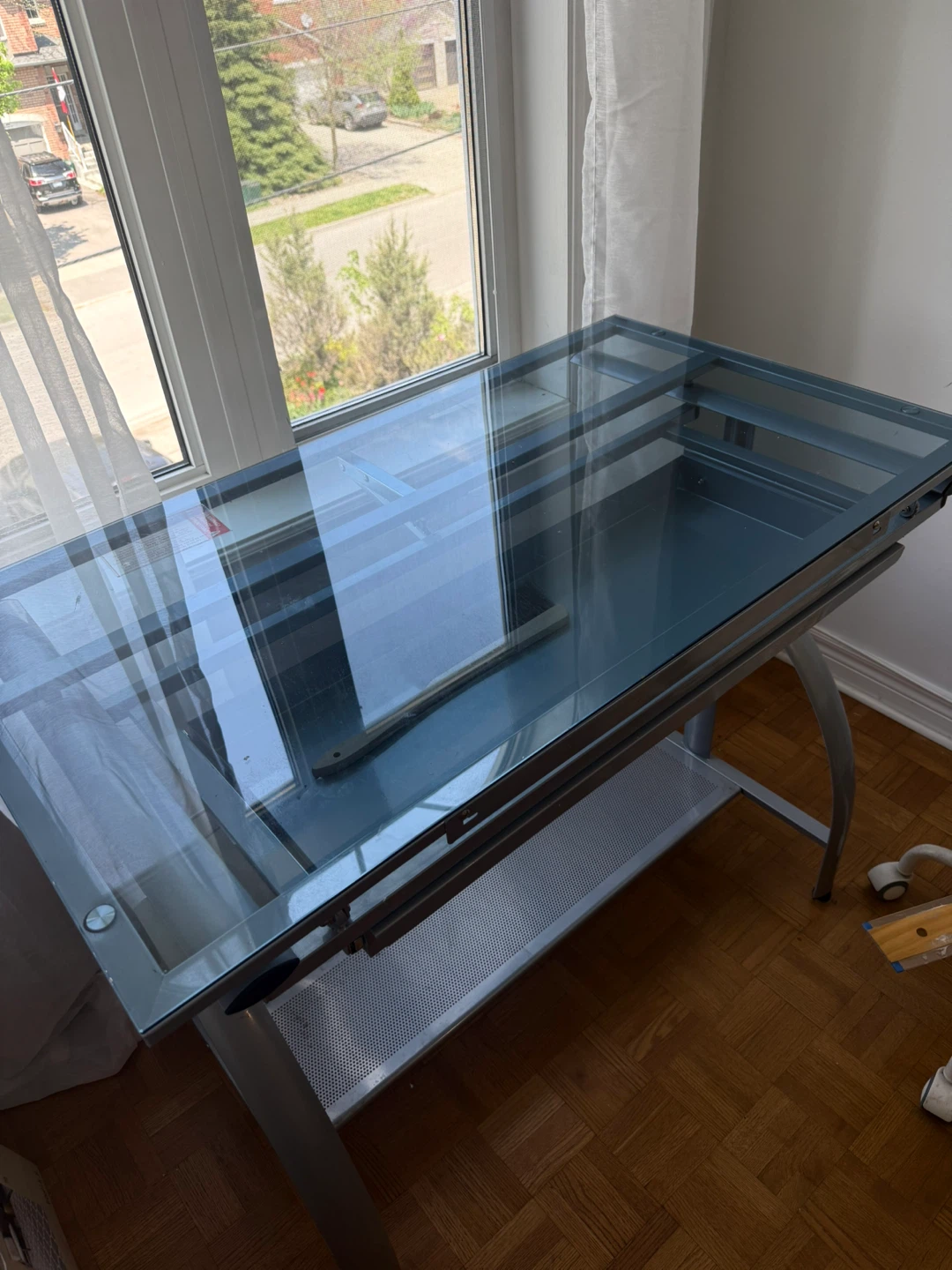 Adjustable Glass Drafting Table - photo 3