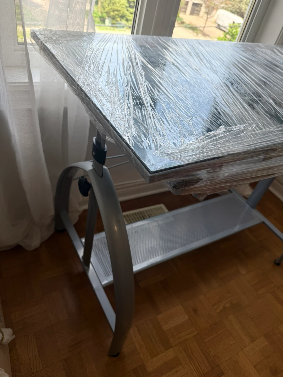 Adjustable Glass Drafting Table - photo 5