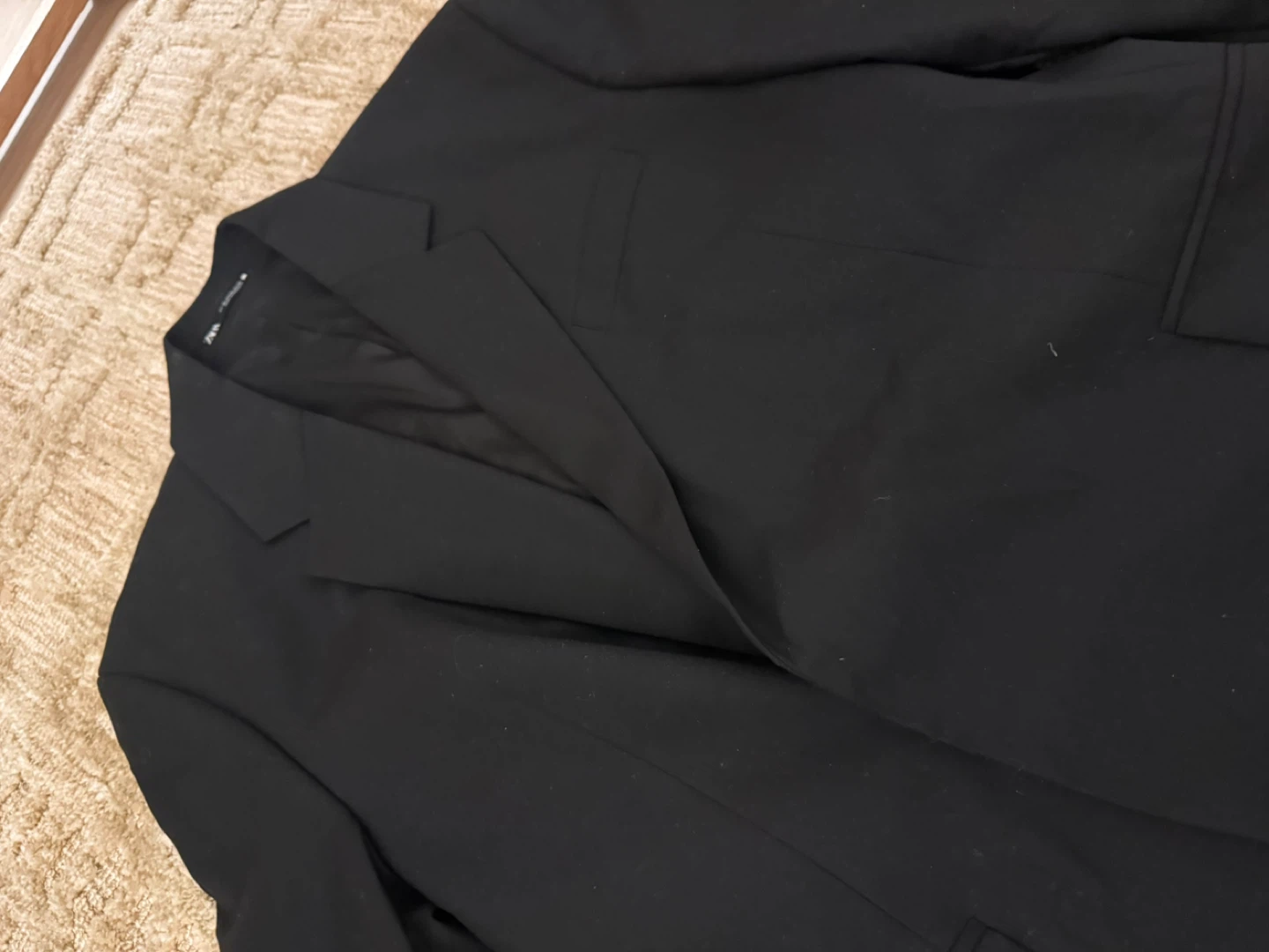 Zara Black Suit Jacket and Pants Set - photo 3