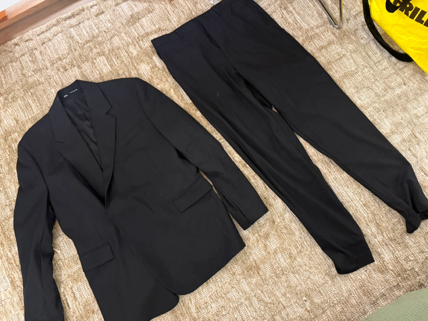 Zara Black Suit Jacket and Pants Set - photo 5