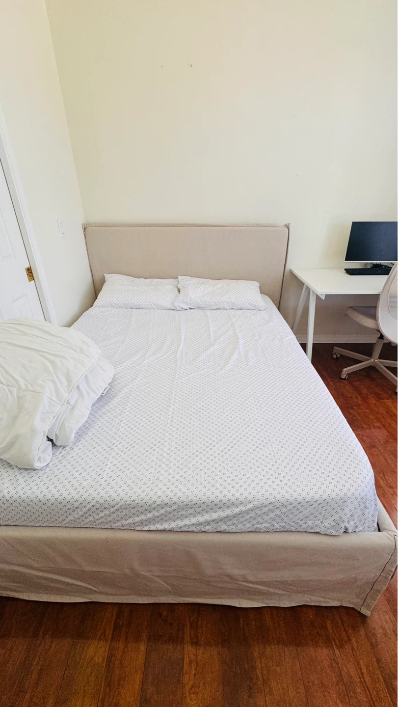 Queen Size Bed Frame with Headboard