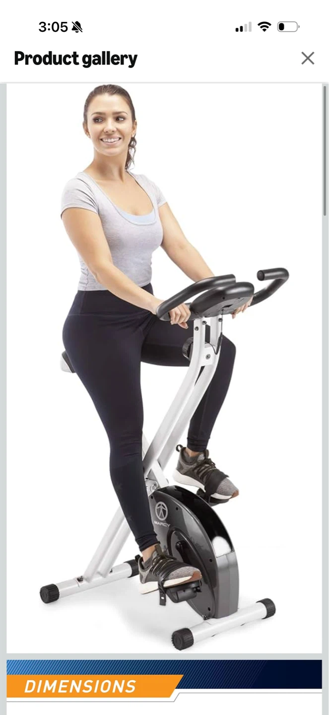 Marcy Foldable Exercise Bike