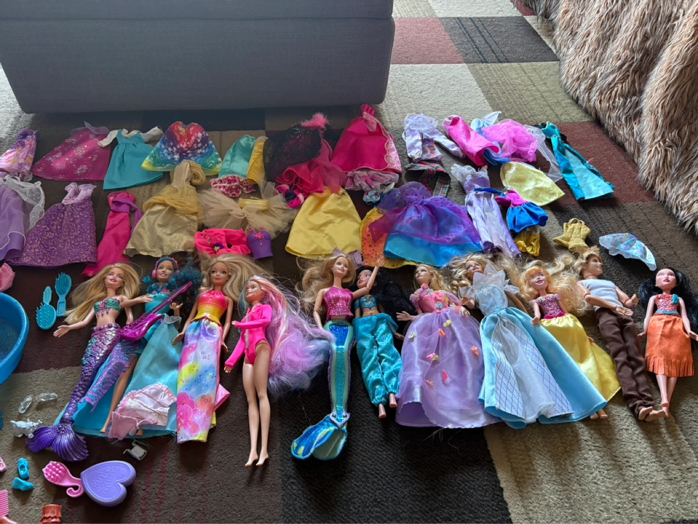 Collection of Barbie Dolls and Accessories
